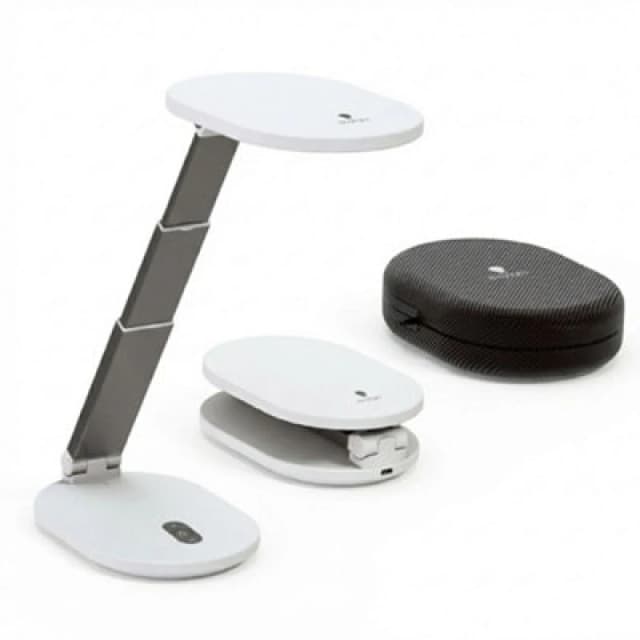 Daylight Foldi Go Portable Rechargeable LED Desk Lamp With 4-Step Dimmer