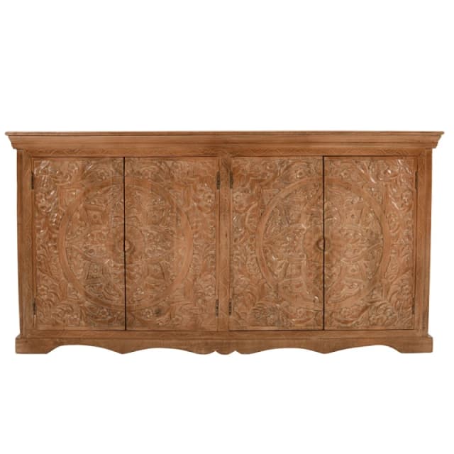 Indian Hub Artwork Mango Wood Sideboard Xl
