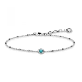 Ladies Thomas Sabo Sterling Silver Glam & Soul Ethno Turquoise Bracelet