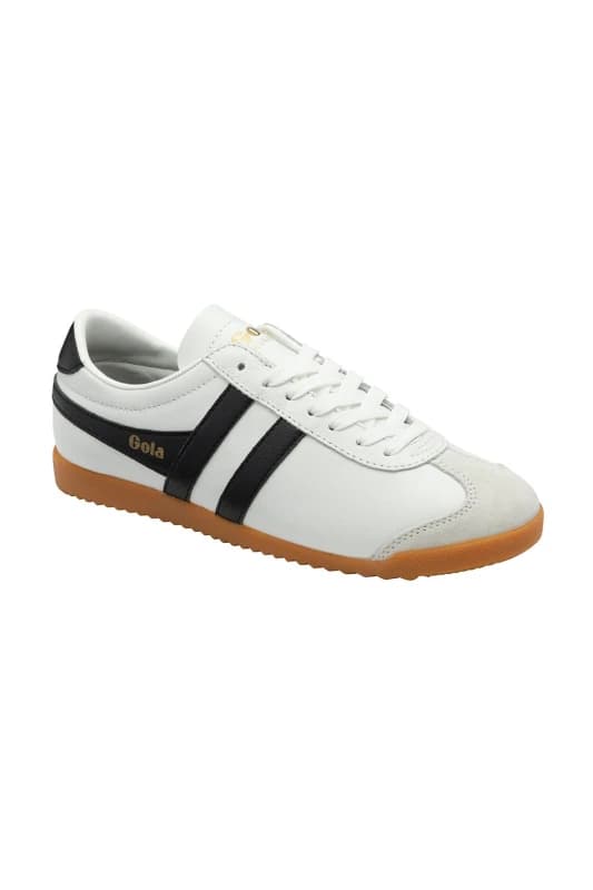 Gola Classics Womens 'Bullet Leather' Lace-Up Trainers in White Size: 6 White Female 6