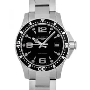 Longines HydroConquest Black Dial Mens Watch 34mm