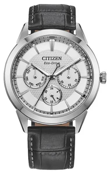Citizen BU2110-01A Mens Eco-Drive (40mm) Silver Dial / Grey Watch