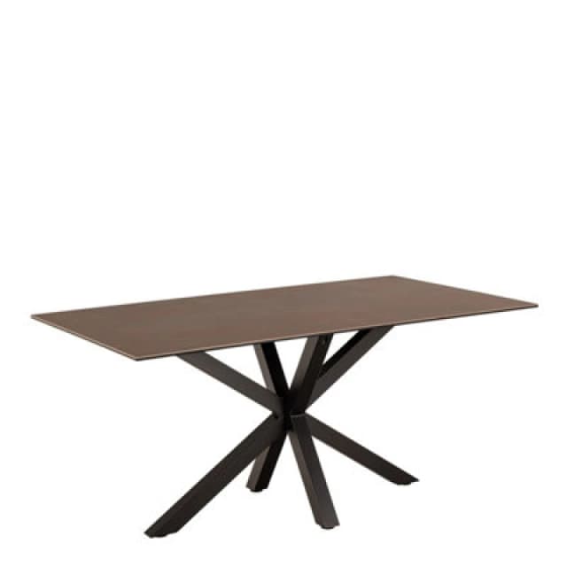 Furniture To Go Heaven Dining Table In Ceramic Rusty Brown (L) 160Cm Seats Up To 6