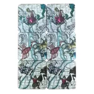 Pack Of Six Astrology Coasters In Gift Box