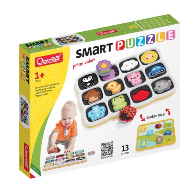 Quercetti Smart Puzzle Words And Colours, Multi 231