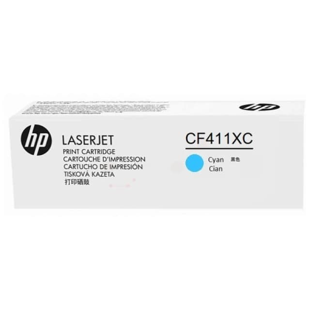 HP CF411XC/410X Toner cartridge cyan Contract. 5K pages ISO/IEC 19798