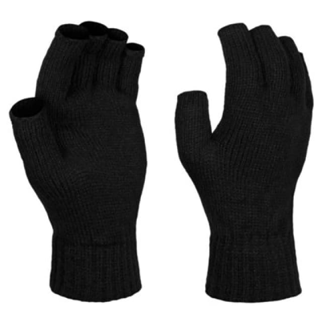 Regatta Professional Unisex Fingerless Mitts / Gloves Black (One Size)