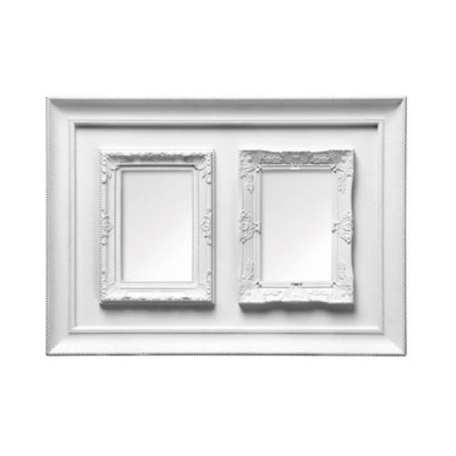 Premier Housewares Meta Plastic 2 Photo Frame White