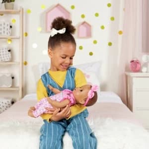 Luvabella Newborn Dark Brown Hair Interactive Baby Doll