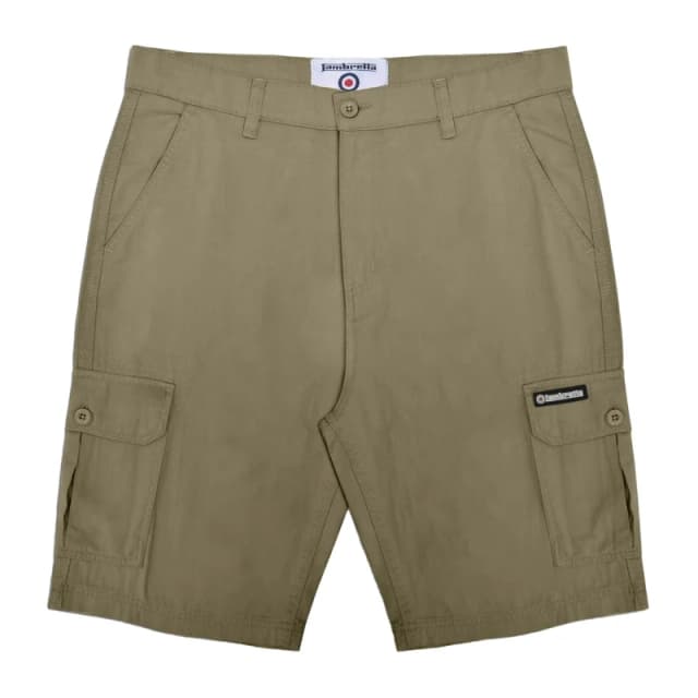Lambretta Lambretta Men SS25 Cargo Shorts in Green Size: 34R Green 34R Male 5063703812917