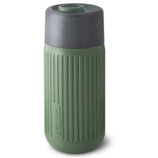 Black + Blum Glass Travel Cup Green Dark Green unisex