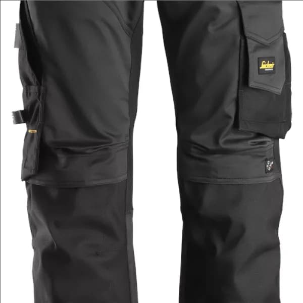 Snickers AllroundWork Stretch Loose Fit Work Trousers - Black - 44
