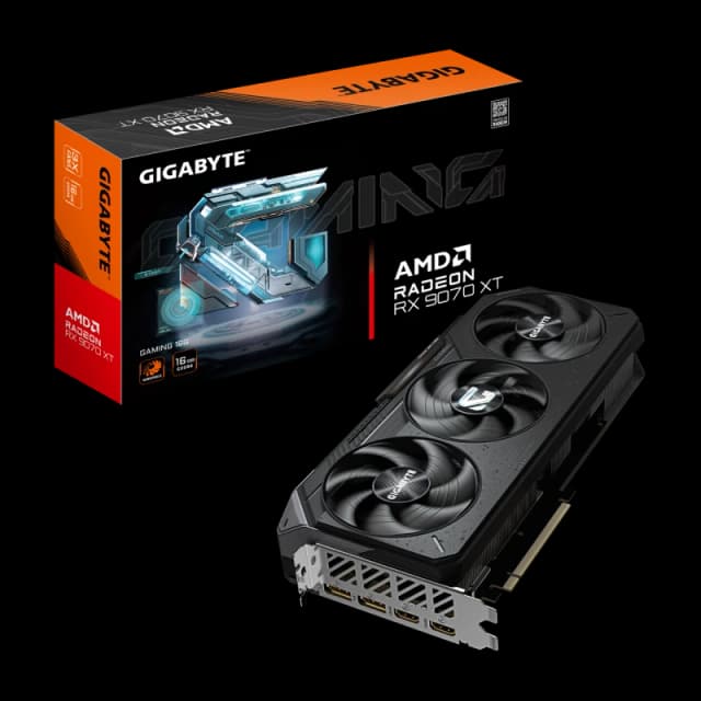 Gigabyte Radeon RX 9070 XT GAMING 16G GDDR6 16GB Graphics Card - GV-R9070XTGAMING-16GD