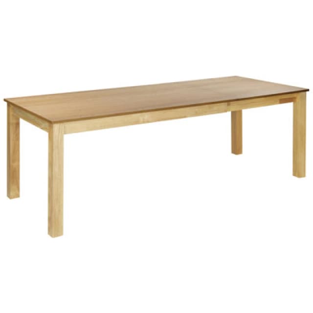 Beliani Extending Dining Table Madura Natural Ash Wood 160/240 Cm 90 Cm