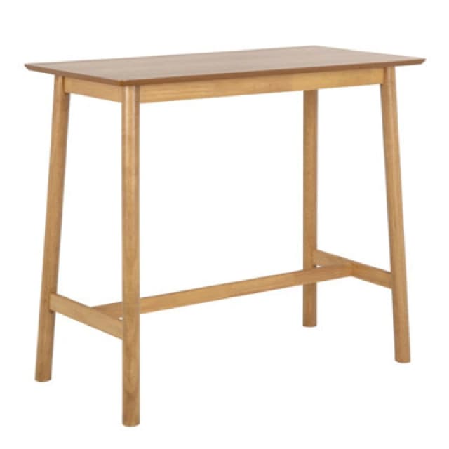 Furniture To Go Barlow Bar Table in Matt Oak in Light Brown Light Brown Unisex