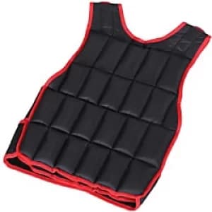 HOMCOM 10KG Adjustable Metal Sand Weight Vest Red
