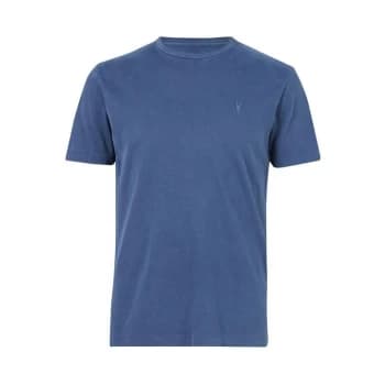 AllSaints Ossage Short Sleeve Crew - AURORA Blue