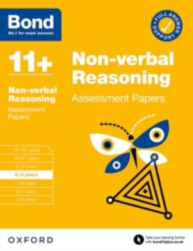 Bond 11+ Non-verbal Reasoning Assessment Papers 8-9 years (for GL Assessment & other 11 plus exams) Paperback / softback