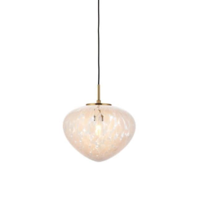 EDITE Mira Confetti Glass Pendant Light in Satin Brass aged brass ONE SIZE