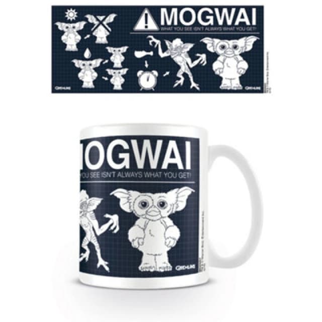 Gremlins Gremlins Rules Mogwai Mug in Off White Off White One Size Unisex 5059958367463