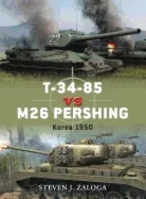 t 34 85 vs m26 pershing korea 1950