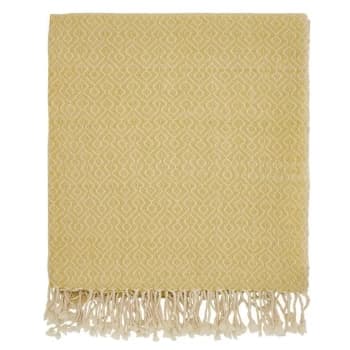 Joules Spring Geo Throw - GOLD