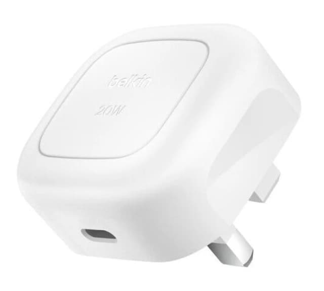 BELKIN BoostCharge WCA009myWH 20 W USB Type-C Wall Charger, White 745883904501