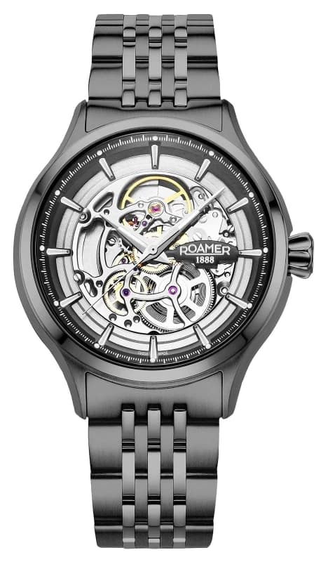 Roamer 101984 45 85 10 Competence Skeleton IV (43mm) Silver Watch