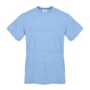 Next Level Unisex Adult Snow Sueded T-Shirt (L) (Blue Heather)