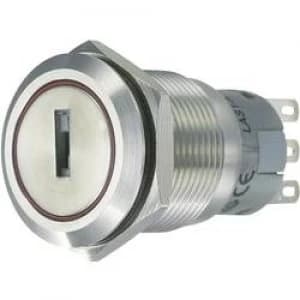 Tamper proof key switch 250 V AC 5 A 2 x OnOffOn 2 x 45