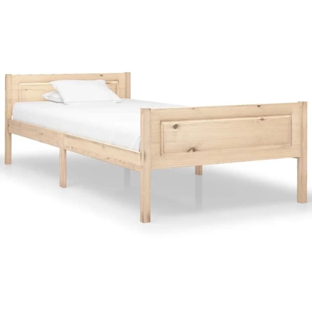 VIDAXL Bed Frame without Mattress Solid Pinewood 100x200cm Vidaxl 8720286364086
