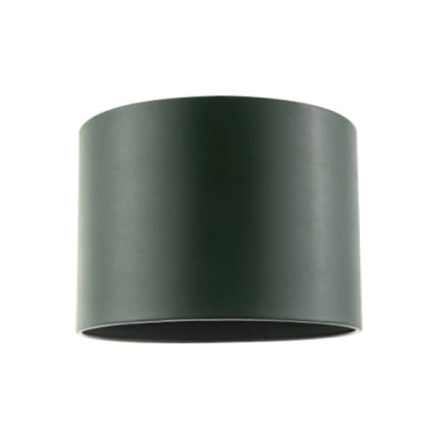 Happy Homewares Classic Forest Green Faux Leather Lamp Shade With Inner Cotton Lining