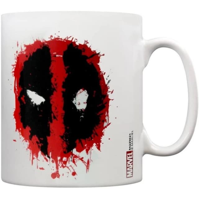 Deadpool Splat Mug Off White unisex
