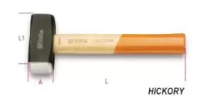 Beta Tools 1380 Lump Hammer Hickory Shaft 1000g 013800210
