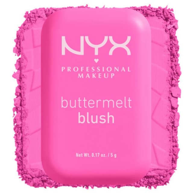 NYX Professional Makeup Buttermelt Powder Blush up to 12H Wear, Fade and Transfer Resistant (Various Shades) - My Butta Half