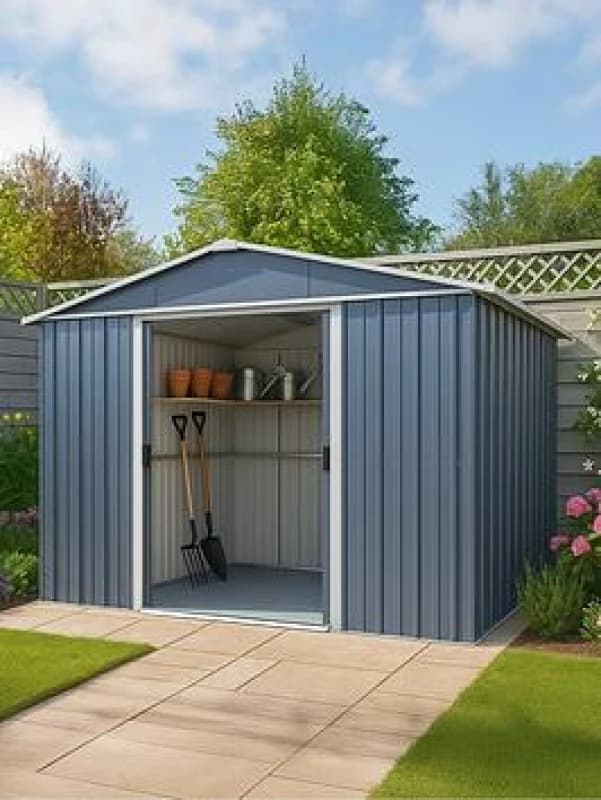 10' x 10' Yardmaster Castleton Anthracite Metal Shed (3.03m x 2.98m)