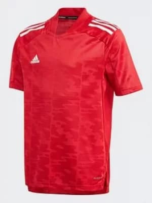 Boys, adidas Condivo 21 Primeblue Jersey, Black/White, Size 7-8 Years