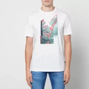 BOSS Casual Teecollage Cotton-Jersey T-Shirt - M