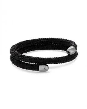 Jon Richard Black Sparkle Wrap Bangle