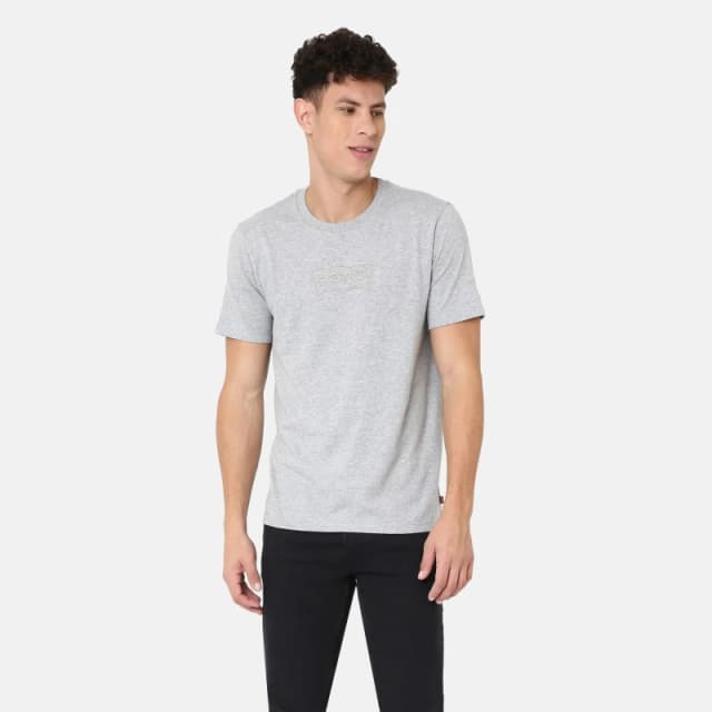 Levis Short-Sleeve Logo T-Shirt - Grey Grey S