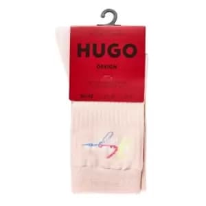 Hugo Double Logo Socks - Pink