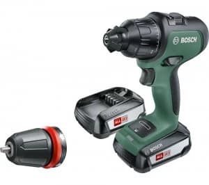 Bosch AdvancedImpact 18 Cordless 2-Speed Combi Drill with 2 Batteries - Green & Black, Green