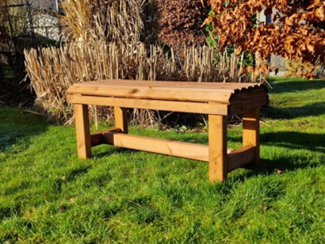 Churnet Valley Garden Furniture Ltd Valley Backless Garden Bench - Timber - L39 X W99.5 X H43cm - Fully Assembled