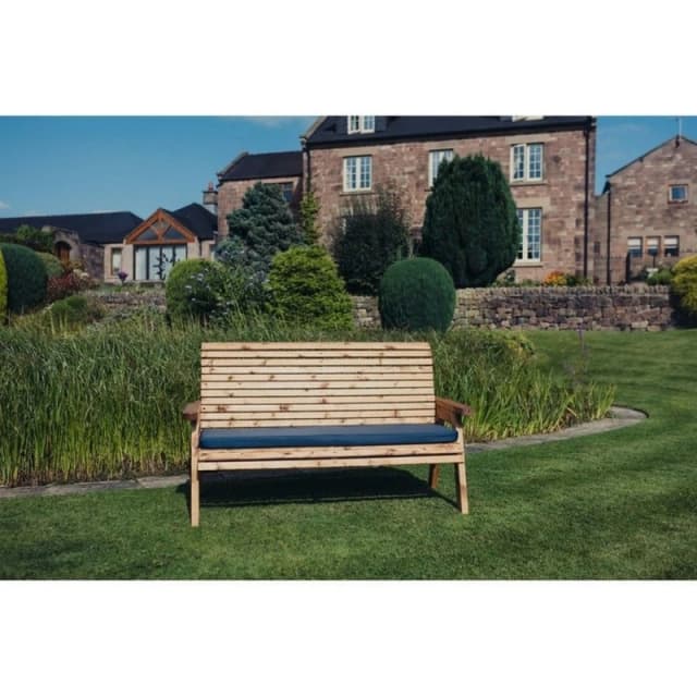 Churnet Valley Garden Furniture Ltd Valley 3 Seat Bench - Timber - Fully Assembly - Set of Cushions Inc in Brown Brown Unisex