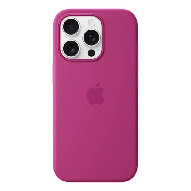 Apple iPhone 16 Pro Silicone Case with MagSafe for iPhone 16 Pro - Fuchsia