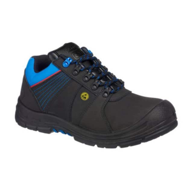 Portwest Compositelite Protector ESD Safety Shoes FD27BKB45 Colour: Black / Blue