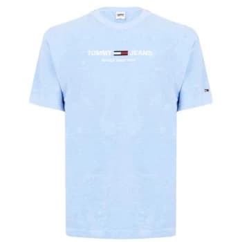 Tommy Jeans Towelling T Shirt - Powder Blue C1T
