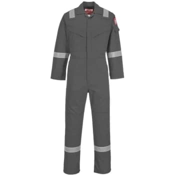 Portwest - FR21GRRL - sz L Flame Resistant Super Light Weight Anti-Static Coverall 210g - Grey