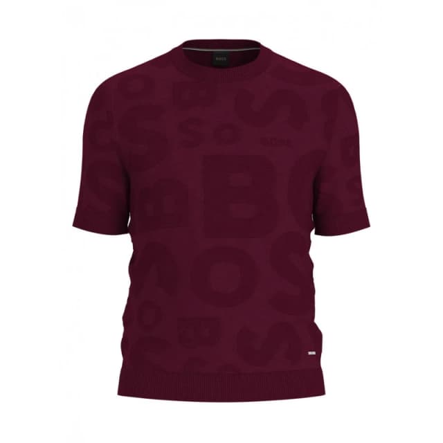 Boss Mens T-Tartufo Slim Fit T-Shirt Dark Red male XL