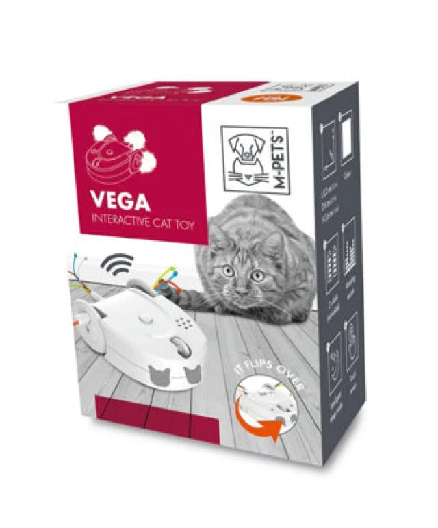M-Pets Vega Interactive Cat Toy - White